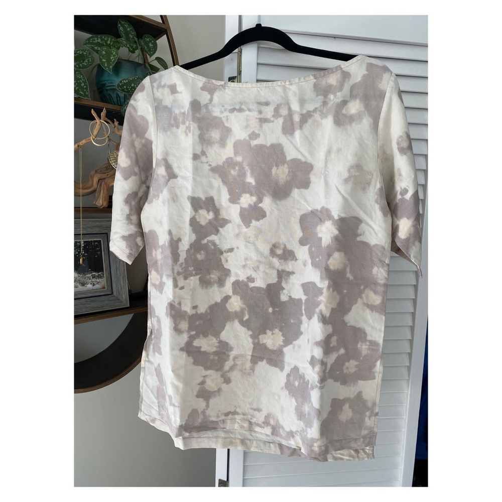 Creatures of Comfort Floral Hand Dyed Top